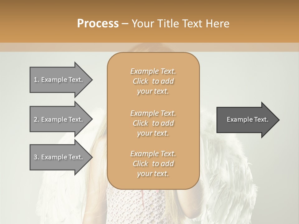 Blond Long Female PowerPoint Template