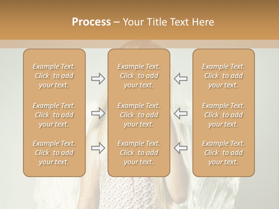 Blond Long Female PowerPoint Template