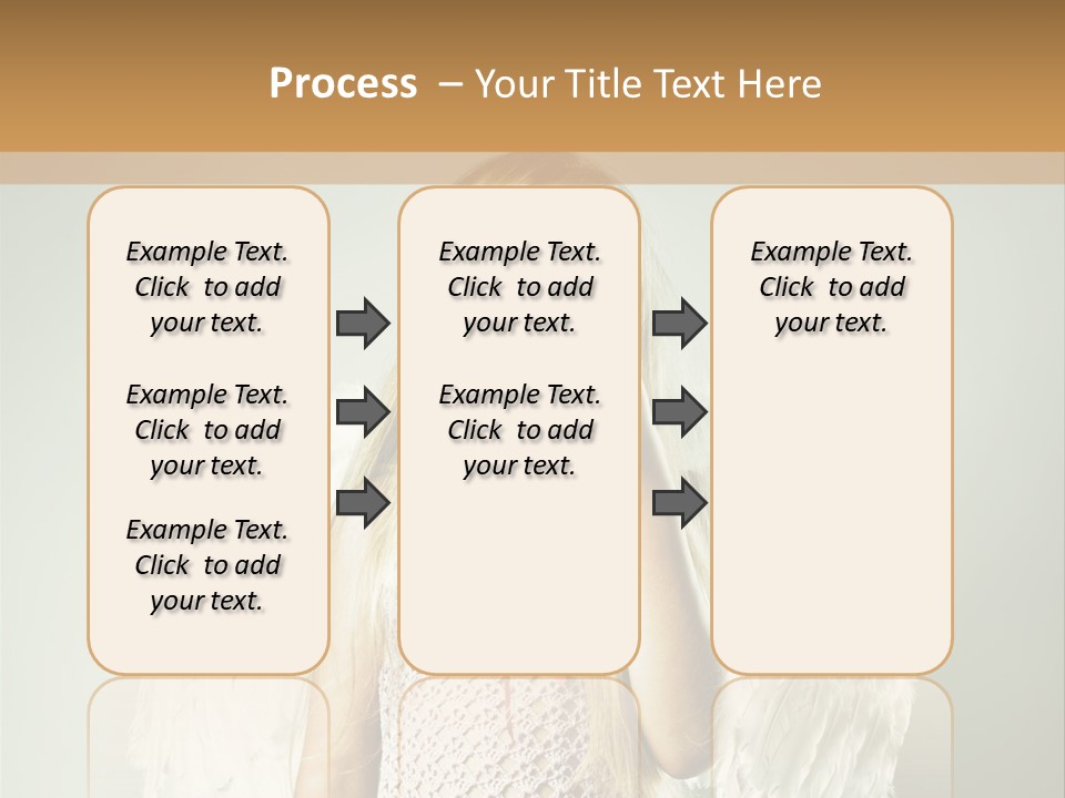 Blond Long Female PowerPoint Template