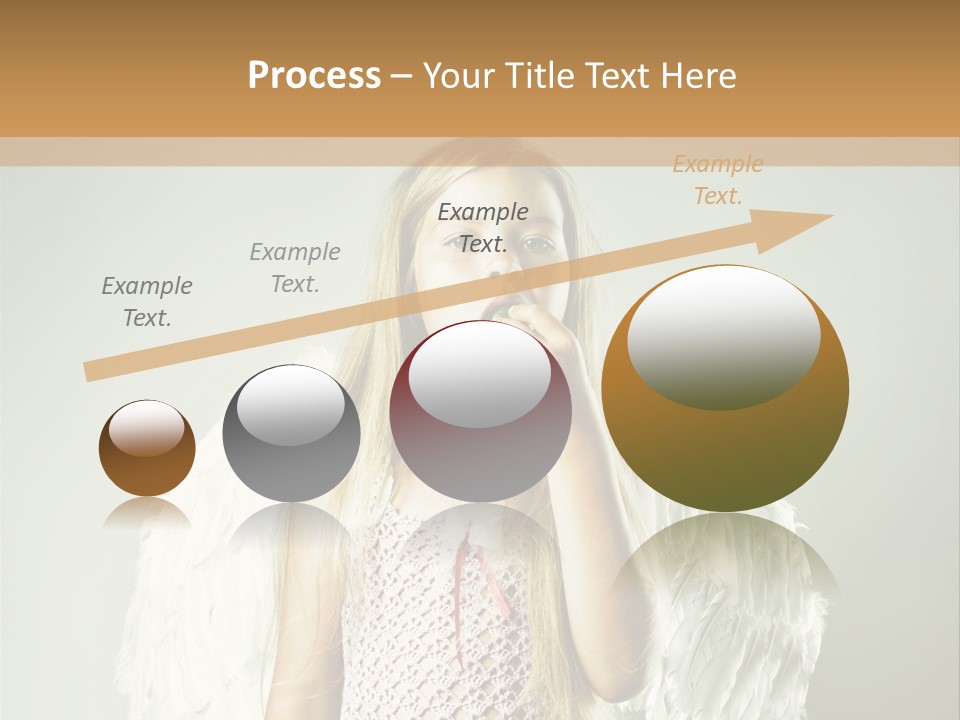 Blond Long Female PowerPoint Template