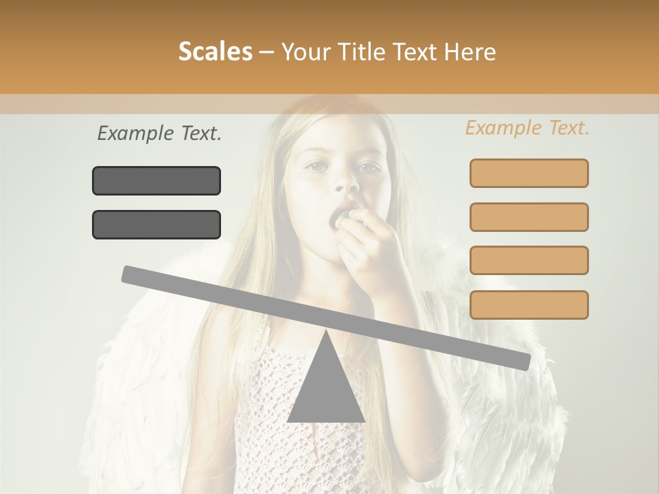 Blond Long Female PowerPoint Template