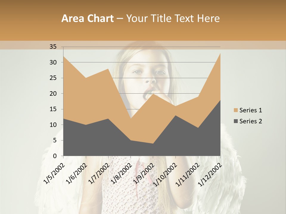 Blond Long Female PowerPoint Template