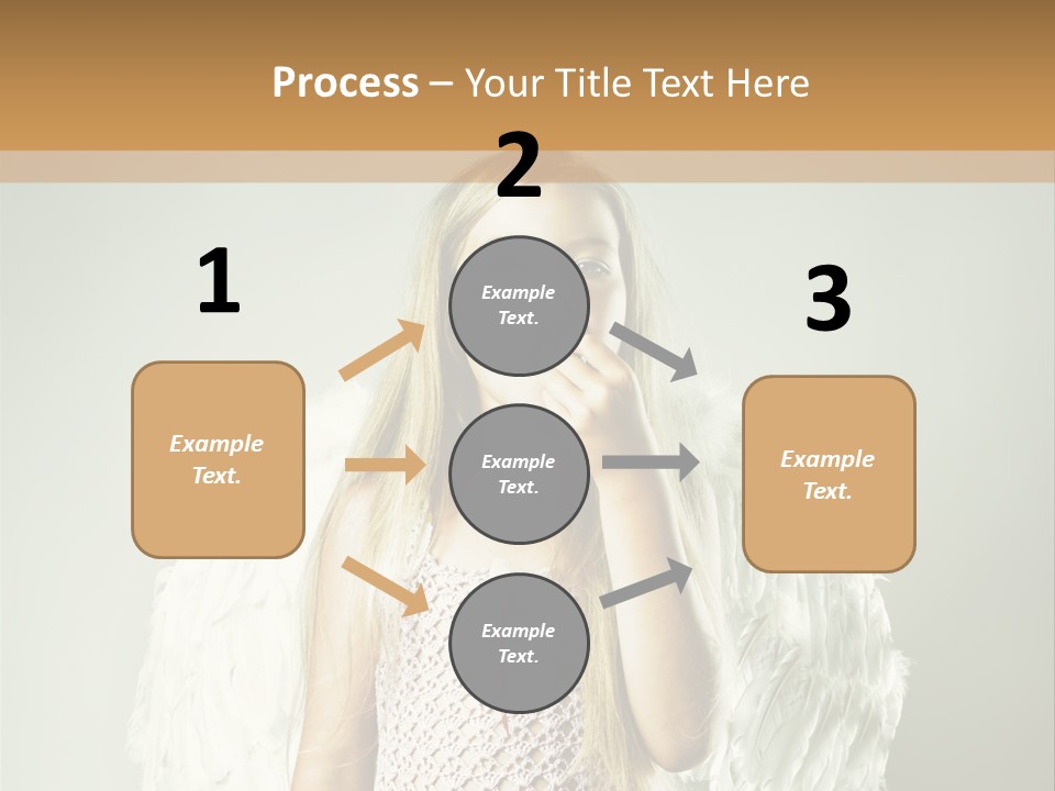 Blond Long Female PowerPoint Template