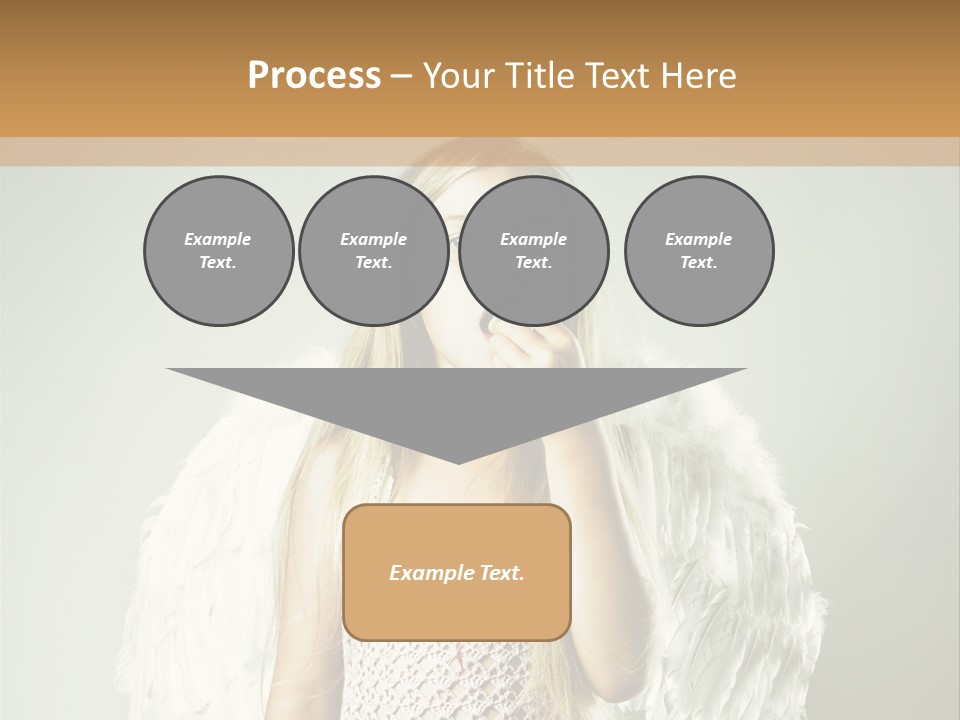 Blond Long Female PowerPoint Template