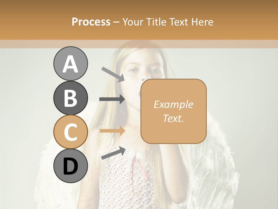 Blond Long Female PowerPoint Template