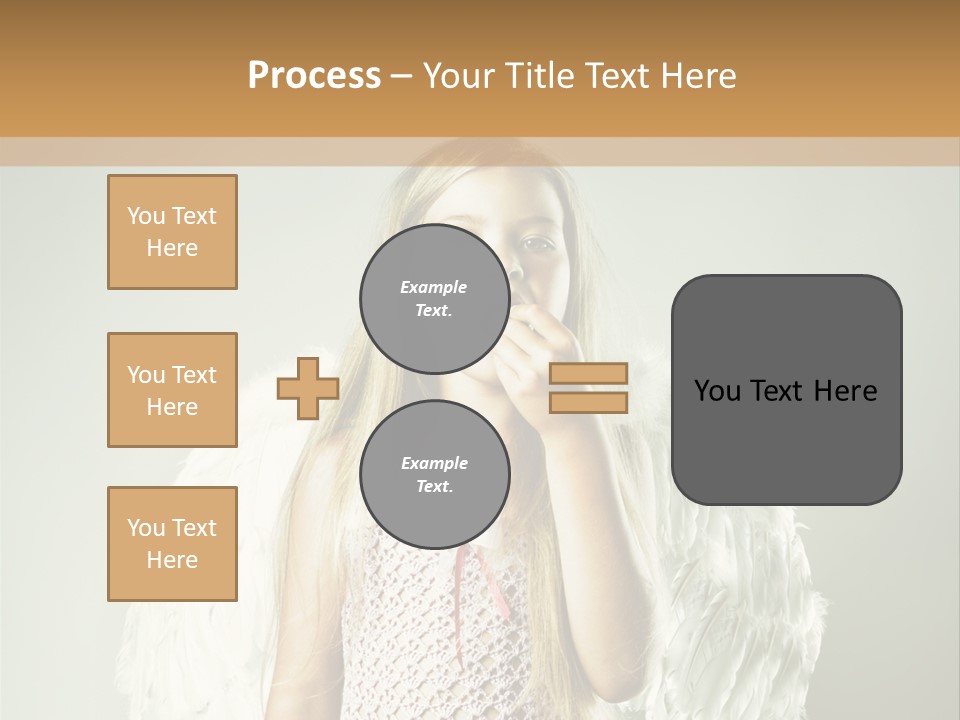 Blond Long Female PowerPoint Template