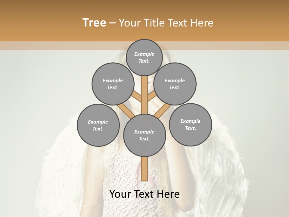 Blond Long Female PowerPoint Template