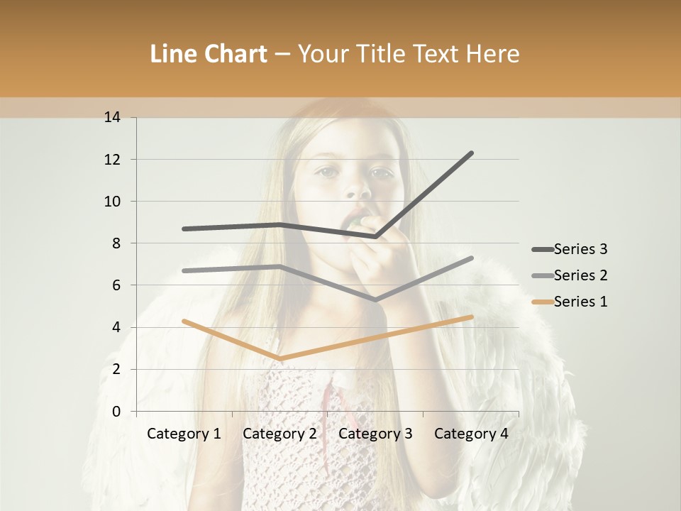 Blond Long Female PowerPoint Template