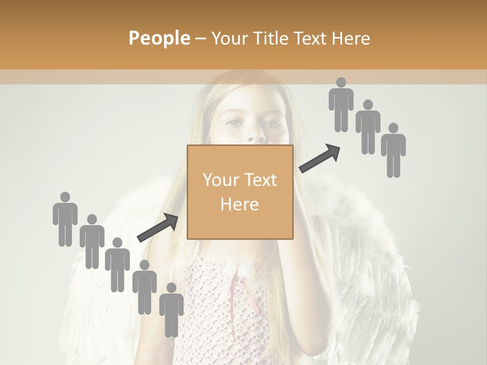 Blond Long Female PowerPoint Template