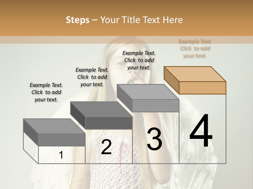 Blond Long Female PowerPoint Template