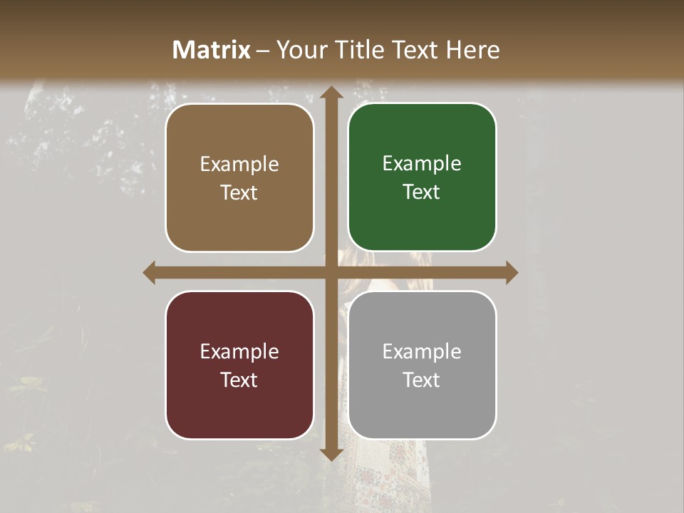 Female Beauty Autumn PowerPoint Template