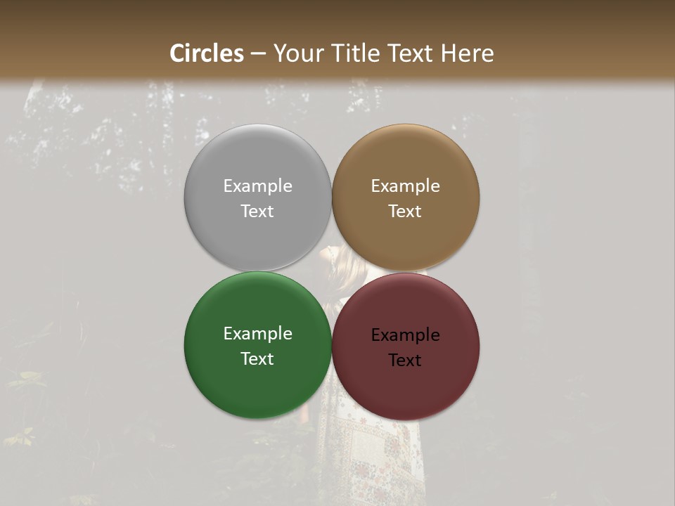 Female Beauty Autumn PowerPoint Template