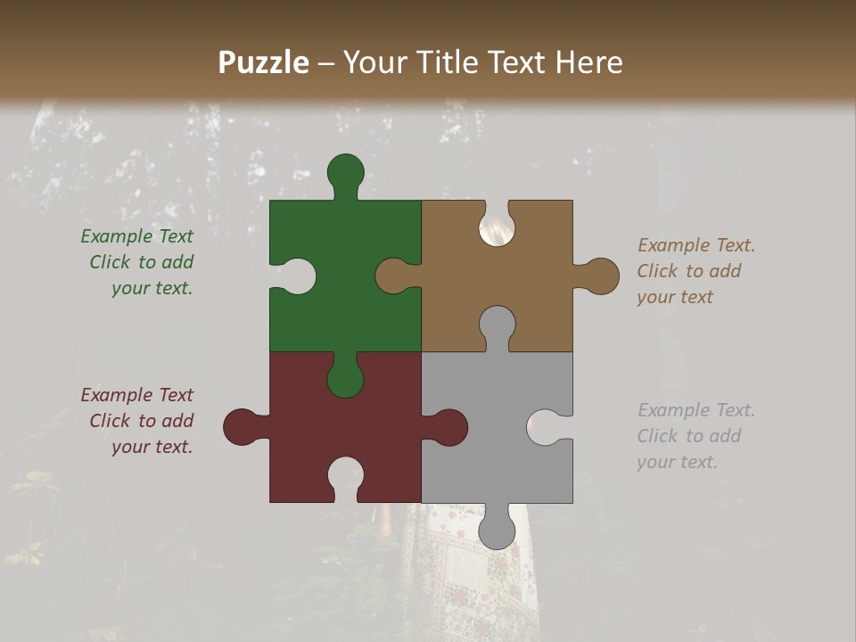 Female Beauty Autumn PowerPoint Template