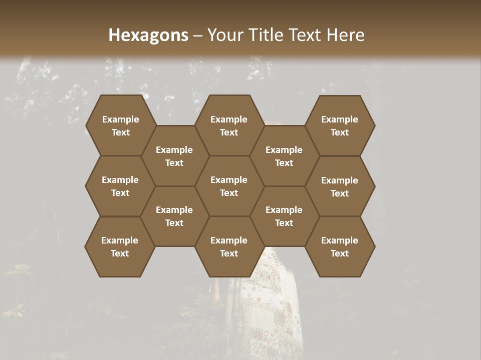 Female Beauty Autumn PowerPoint Template