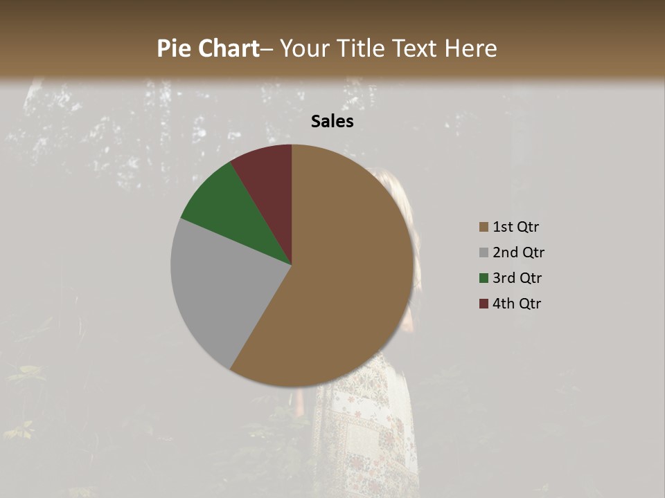 Female Beauty Autumn PowerPoint Template