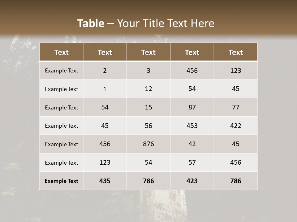 Female Beauty Autumn PowerPoint Template