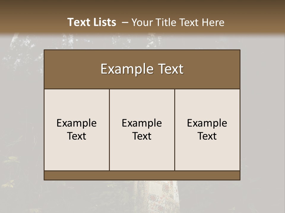 Female Beauty Autumn PowerPoint Template