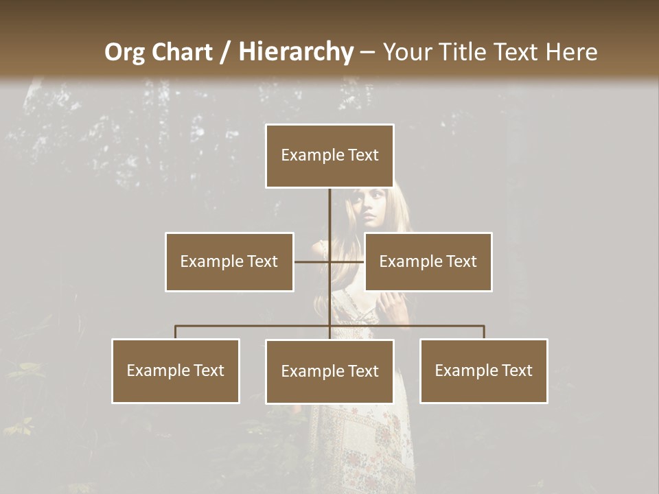 Female Beauty Autumn PowerPoint Template