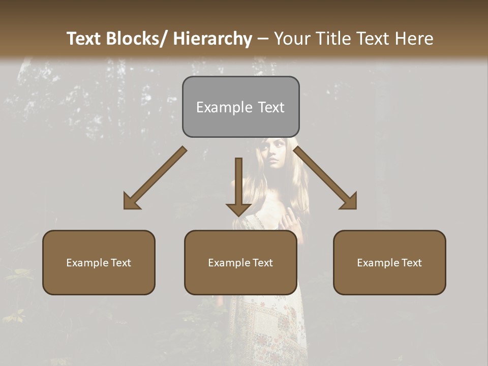 Female Beauty Autumn PowerPoint Template