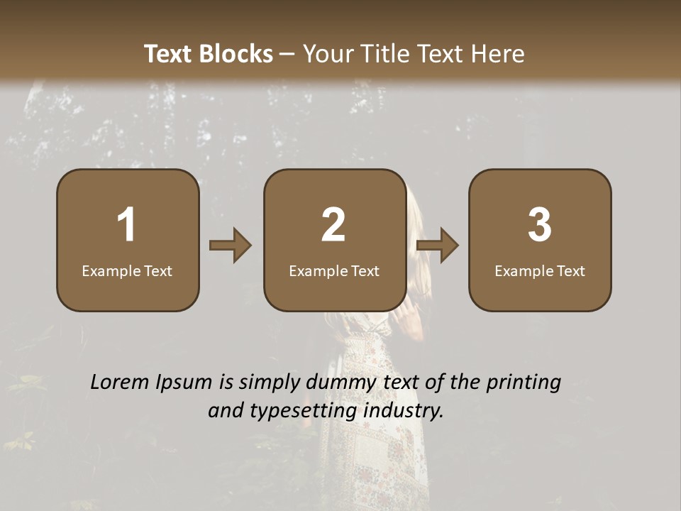 Female Beauty Autumn PowerPoint Template