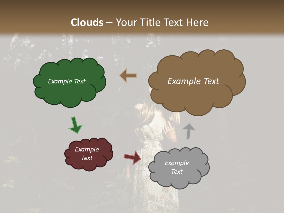 Female Beauty Autumn PowerPoint Template