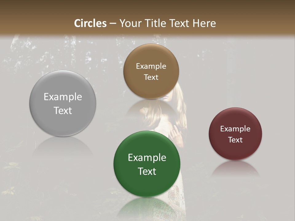 Female Beauty Autumn PowerPoint Template