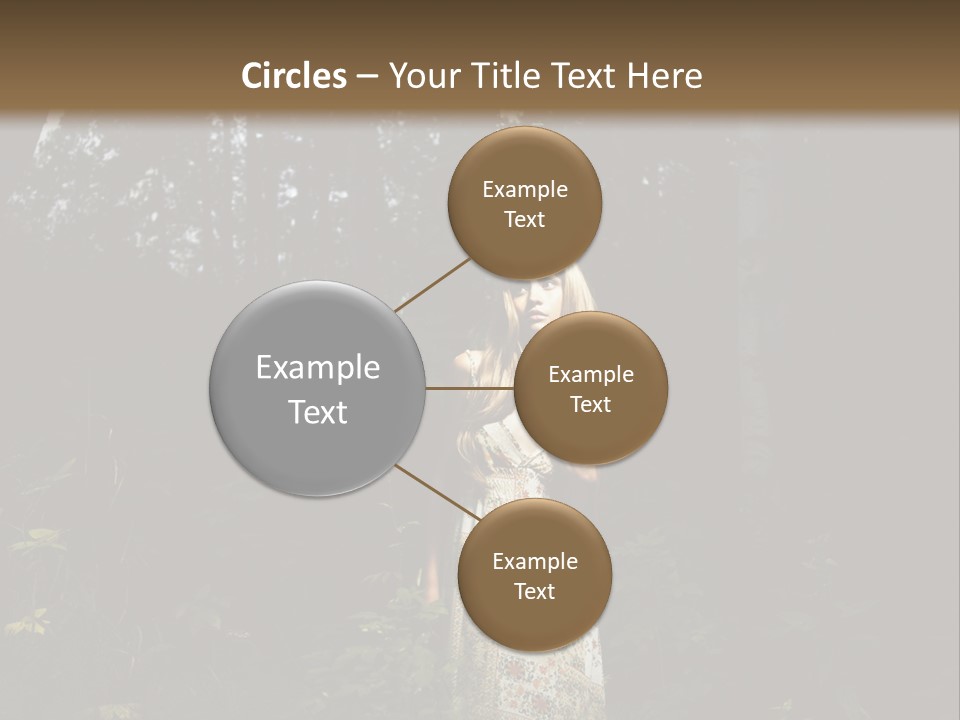 Female Beauty Autumn PowerPoint Template