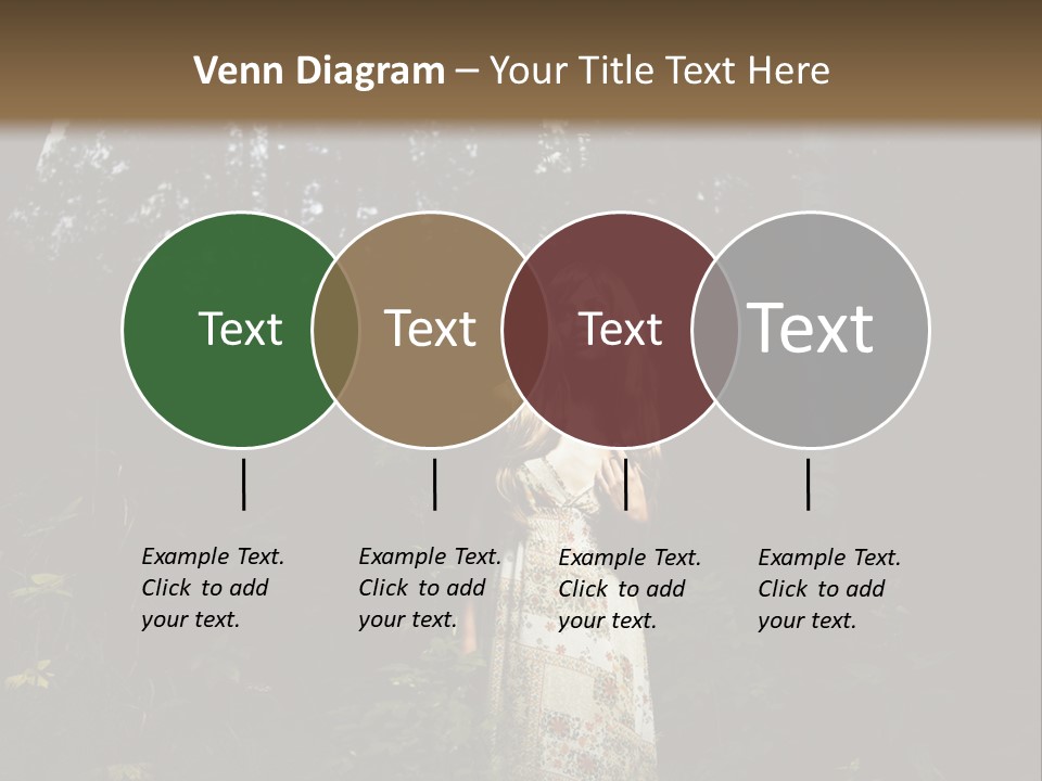 Female Beauty Autumn PowerPoint Template