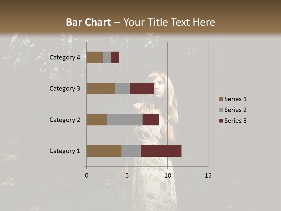 Female Beauty Autumn PowerPoint Template