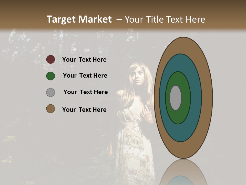 Female Beauty Autumn PowerPoint Template