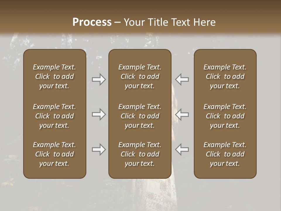 Female Beauty Autumn PowerPoint Template