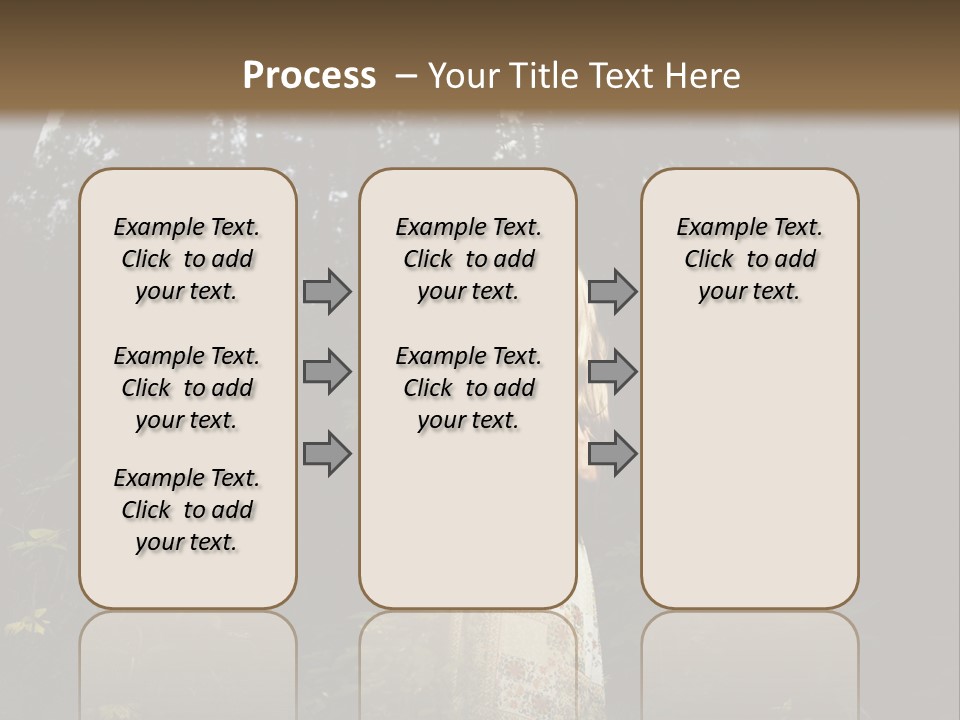 Female Beauty Autumn PowerPoint Template