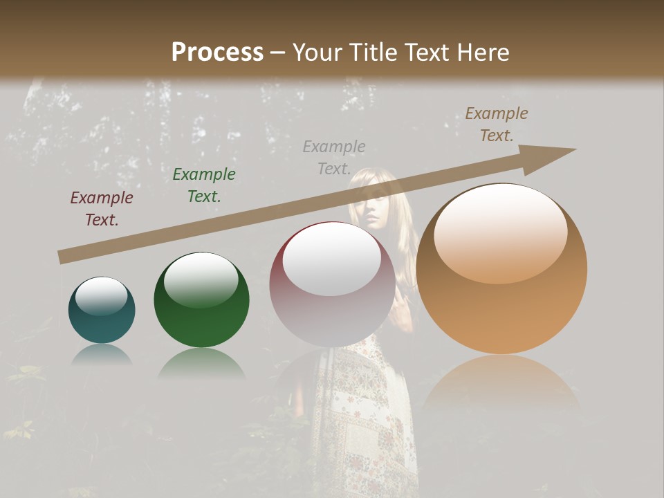 Female Beauty Autumn PowerPoint Template