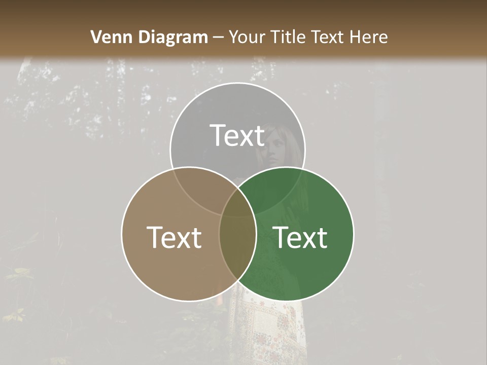 Female Beauty Autumn PowerPoint Template