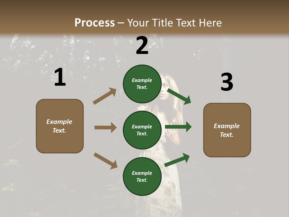 Female Beauty Autumn PowerPoint Template