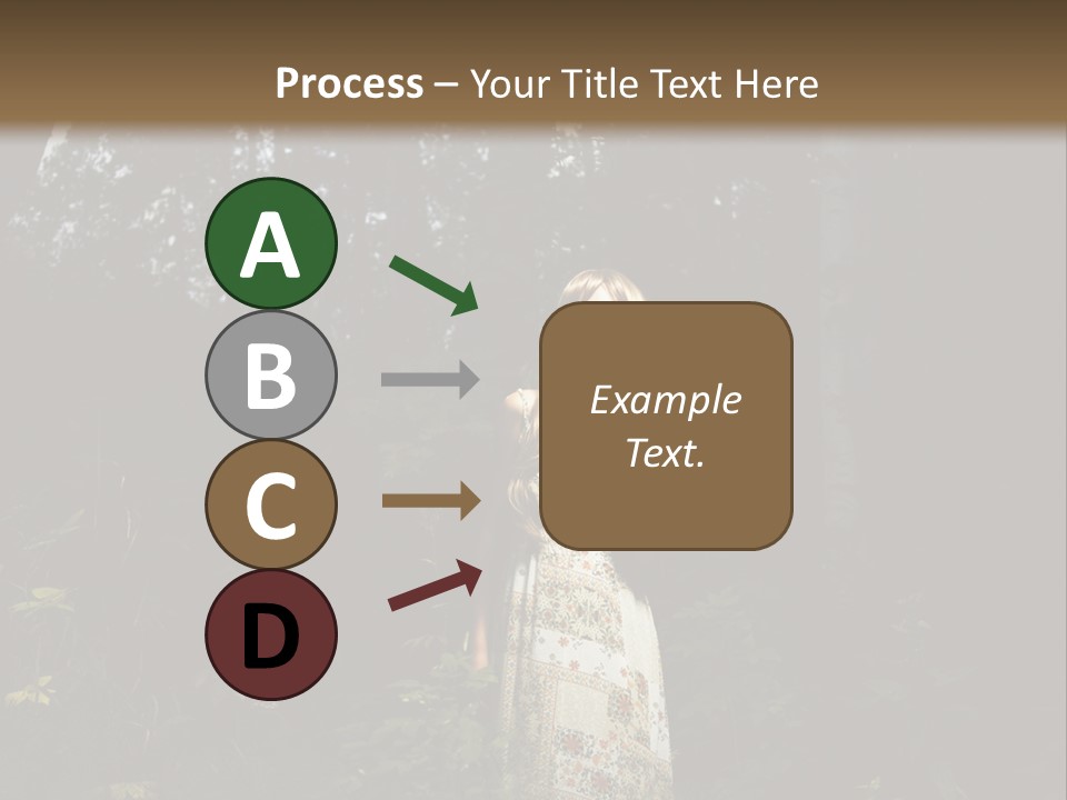 Female Beauty Autumn PowerPoint Template