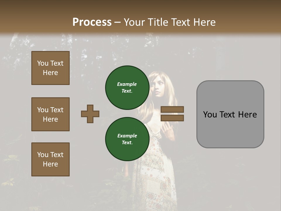 Female Beauty Autumn PowerPoint Template
