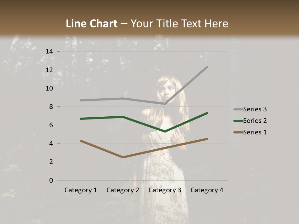 Female Beauty Autumn PowerPoint Template