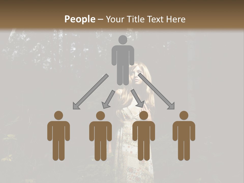 Female Beauty Autumn PowerPoint Template