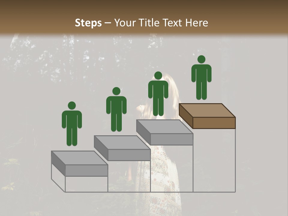 Female Beauty Autumn PowerPoint Template