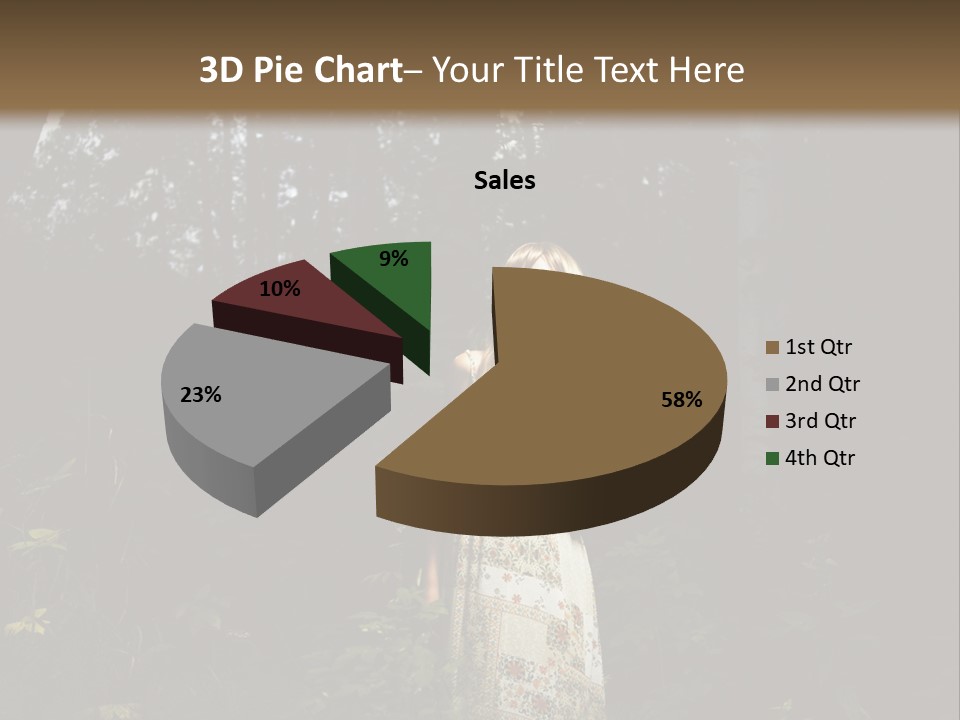 Female Beauty Autumn PowerPoint Template