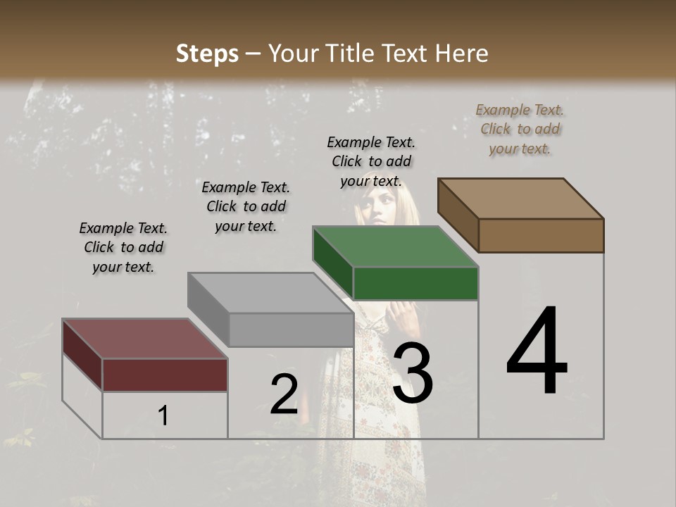 Female Beauty Autumn PowerPoint Template
