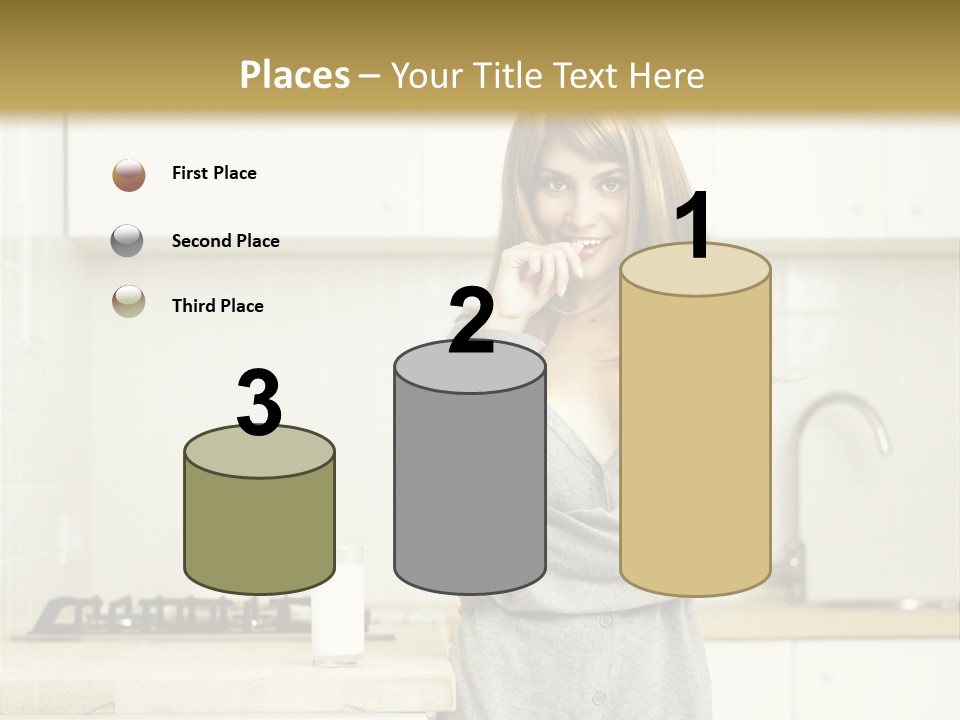 Caucasian Vitality Life PowerPoint Template