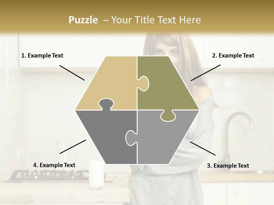 Caucasian Vitality Life PowerPoint Template