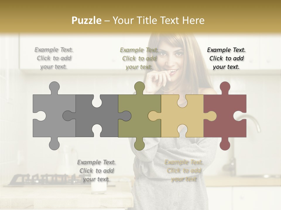 Caucasian Vitality Life PowerPoint Template