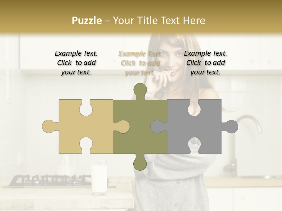 Caucasian Vitality Life PowerPoint Template