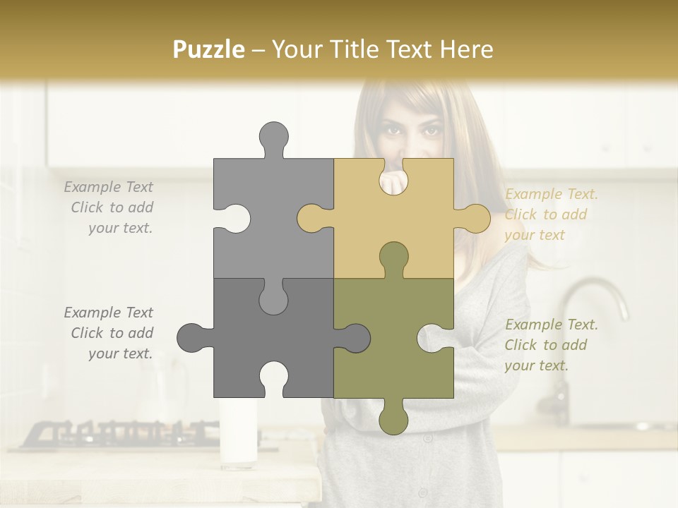 Caucasian Vitality Life PowerPoint Template