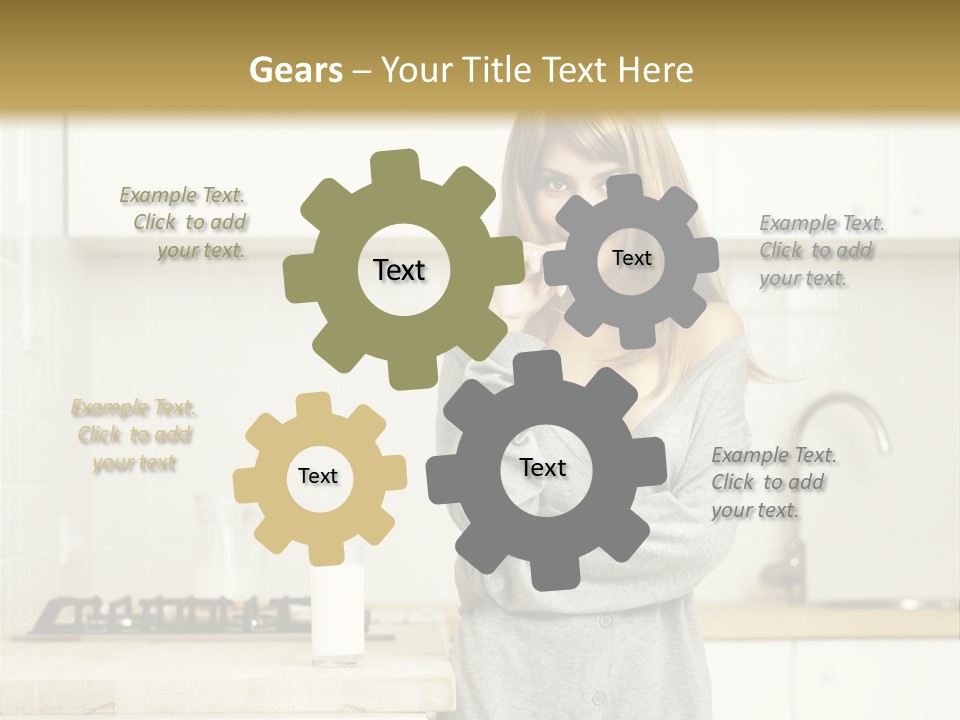 Caucasian Vitality Life PowerPoint Template