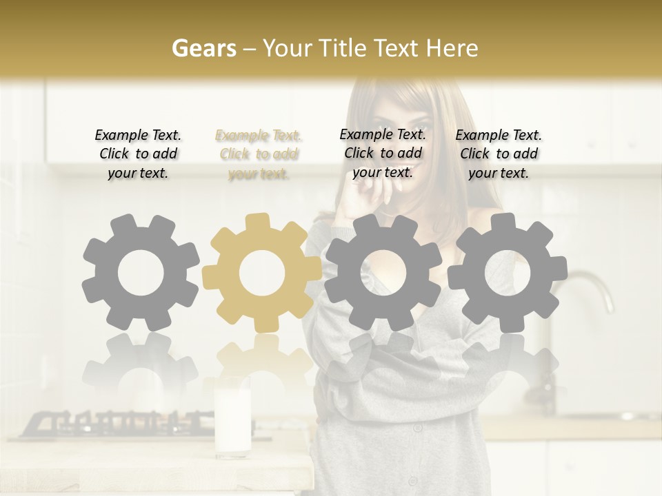 Caucasian Vitality Life PowerPoint Template