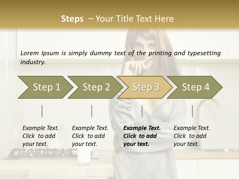 Caucasian Vitality Life PowerPoint Template